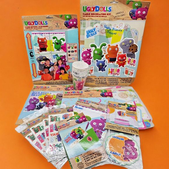 Ugly Doll Party Supplies Decorations New Jumbo Lot Birthday Kids Child Party Fun - Picture 1 of 16